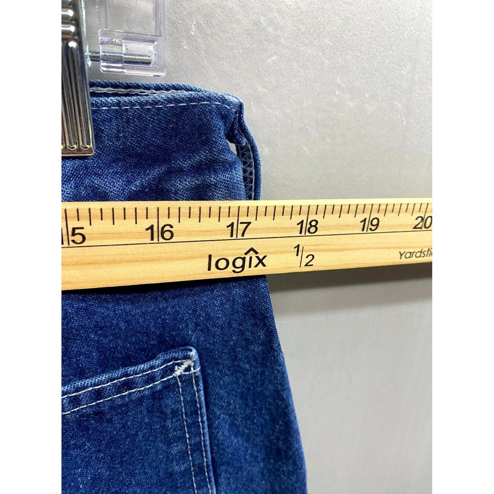 Carhartt Dungaree Carpenter Jeans Mens 34x32 Blue Denim Loose Fit Hammer Loop - Picture 5 of 11